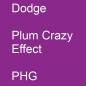 Preview: Dodge, Plum Crazy Effect, PHG.